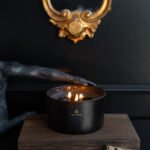 Black Wax Large Fragranced 3 Wick Candle