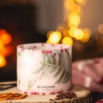 Spirit of Christmas - Grand Botanical Pillar Candle lifestyle