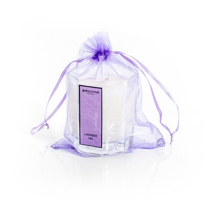 Octagonal candle in a bag
