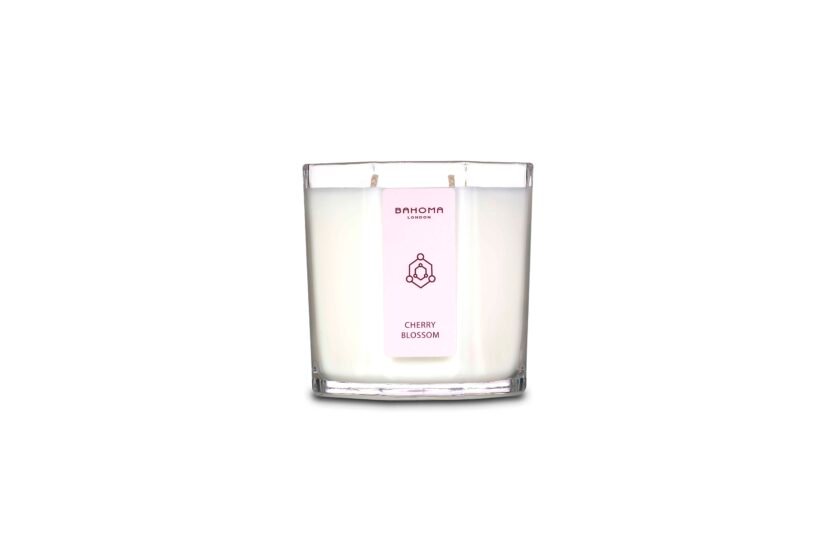 Cherry Blossom - White XL Octagonal Candle in a Gift Box