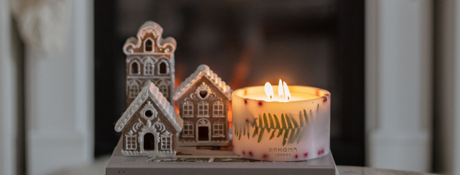 Spirit of Christmas - Small Botanical Pillar Candle display