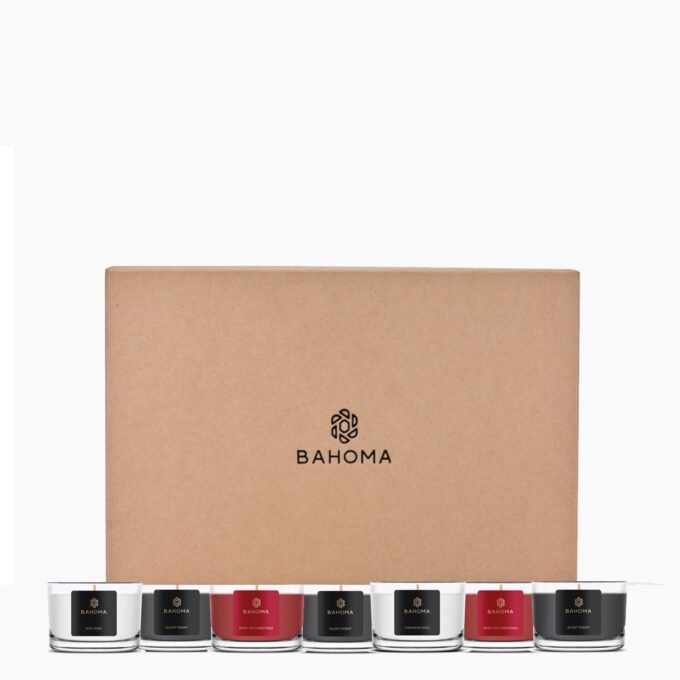 Set of 12 Mini Candles in a Gift Box - Festive fragrances