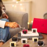 Set of 12 Mini Candles in a Gift Box - Festive