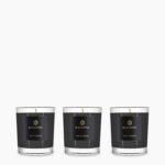 Set 3 x Travel Candle in a box - Vanilla Black - Obsidian Collection - front view
