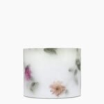 Right profile of Sakura Avenue Scented Grand Pillar Candle from the Botanical Collection.