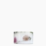 Rear view of the Sakura Avenue Scented Small Pillar Candle demonstrating the hand-poured quality.